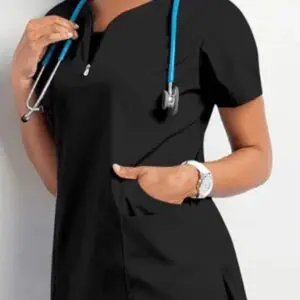 Black Scrub Top