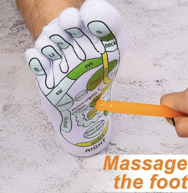 Acupressure Socks Five Toe Separate With Message Tools