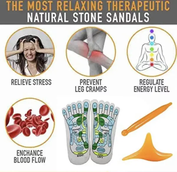 Acupressure Socks Five Toe Separate With Message Tools - Image 3