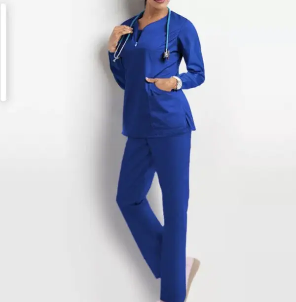 Medical Designs by Hotscrubz, Short Sleeve Shirts & Pants - Blue