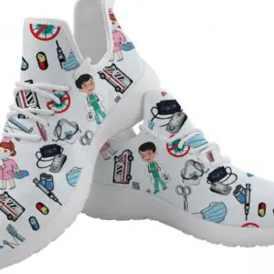 Doctor Nurse pattern design Ladies Sport Casual