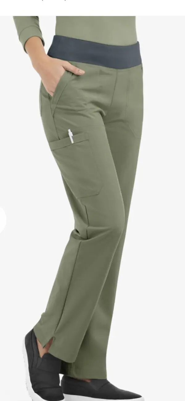 olive/navy blue scrub pants
