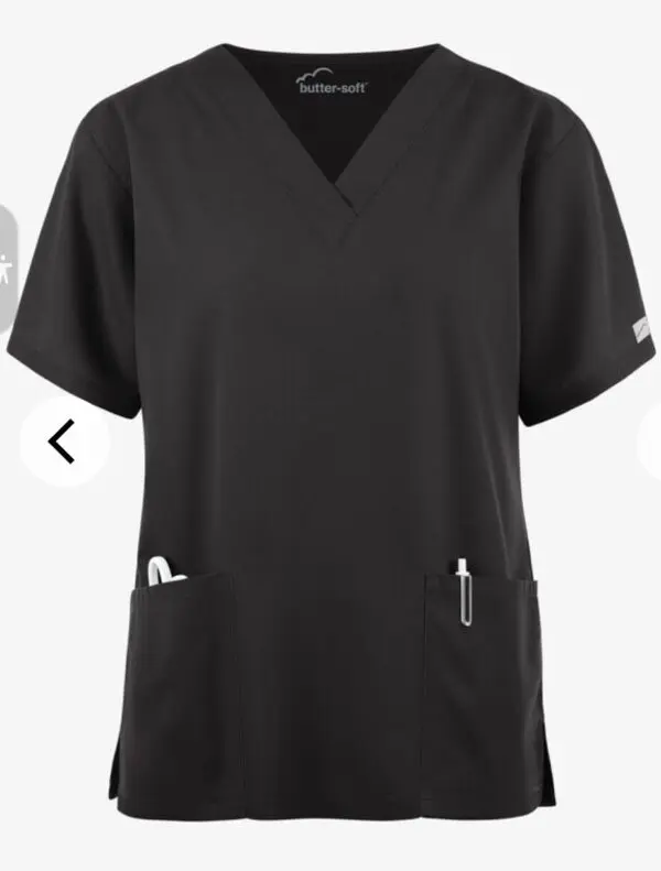 BLACK ALLHEART SCRUB V-NECK SHIRT