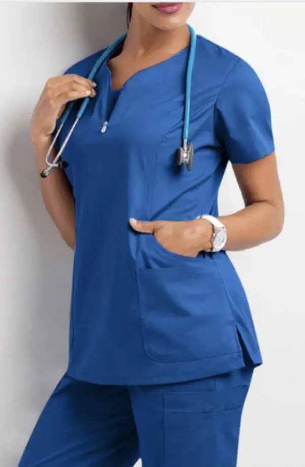 Medical Designs by Hotscrubz, Short Sleeve Shirts & Pants - Blue