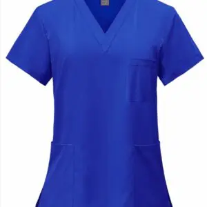 Comfortable stretchy hospital uniform scrubs - Royal Blue