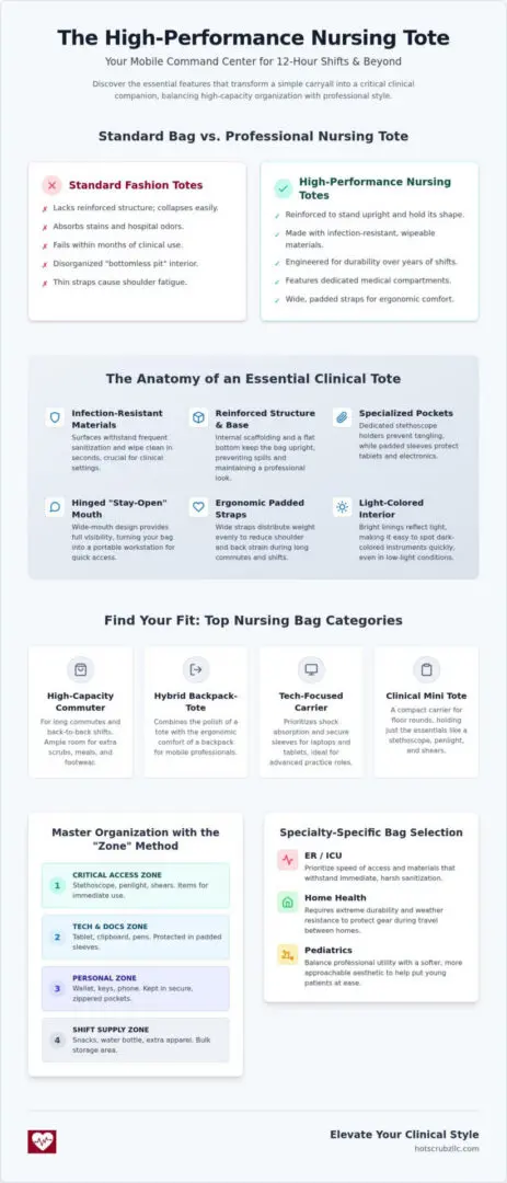 Best Nurse Tote Bags: 2026 Clinical Organization Guide