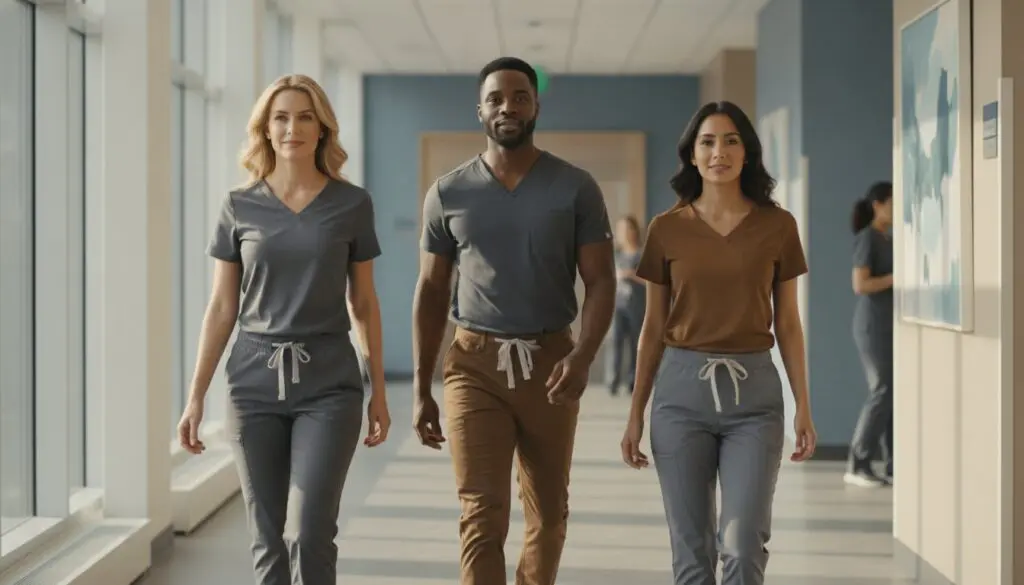 Beyond the Blue: The Rise of Brown and Grey Scrub Uniforms in 2026